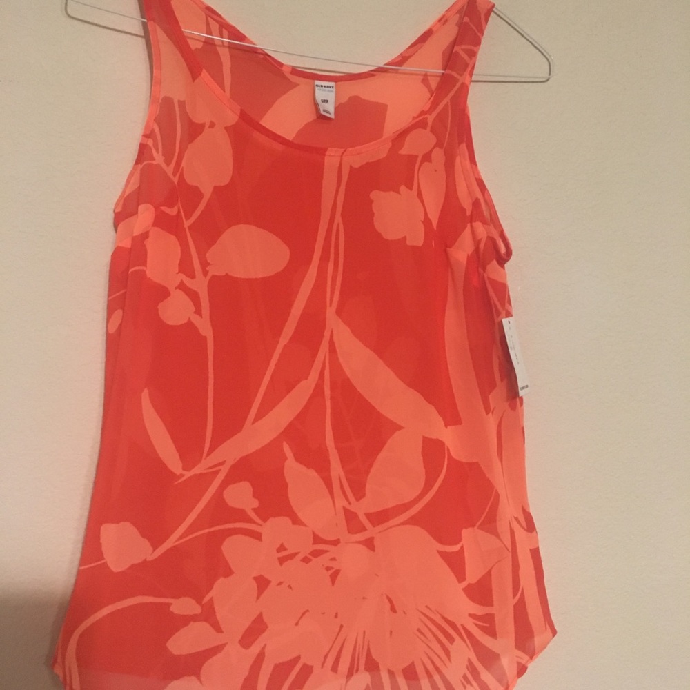 Old Navy sheer floral tank NWT Small